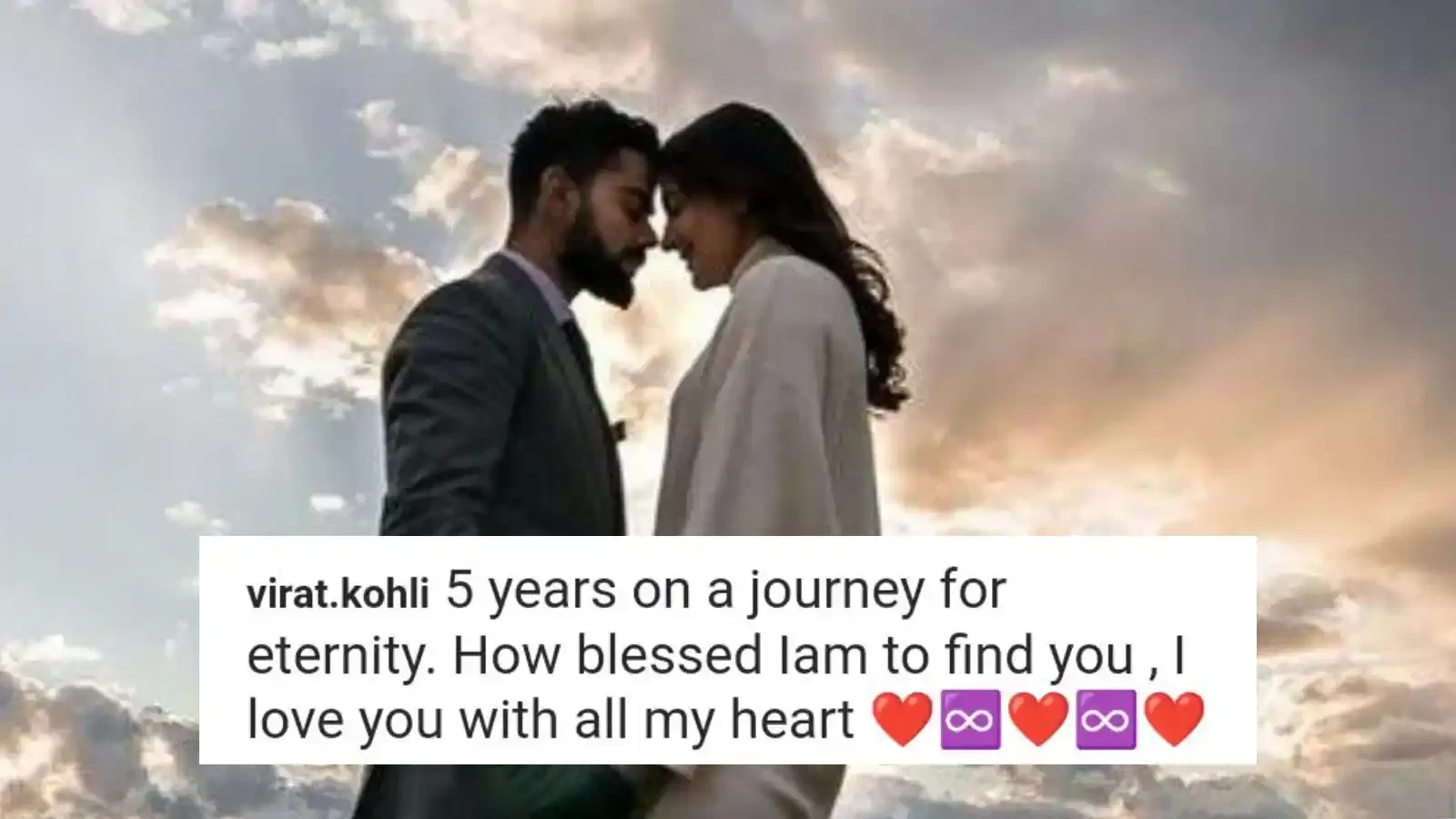 “How blessed I am to find you”- Virat Kohli shares dreamy pic with Anushka Sharma on their 5th anniversary