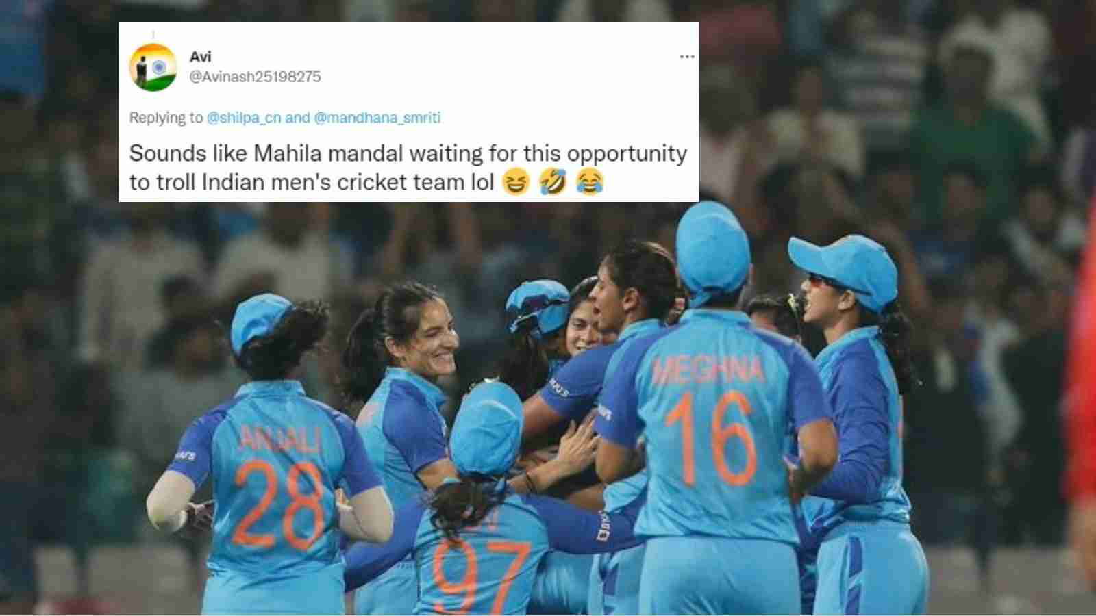 “Enjoyed this better than men’s game”- Twitter trolls men’s cricket for disappointing them in recent matches after India-W’s stunning show