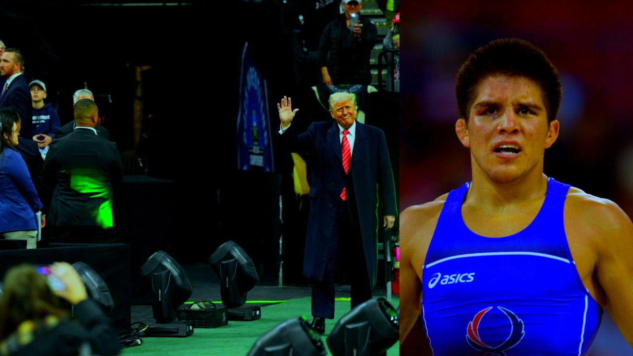 Donald Trump makes UFC legend Henry Cejudo’s ‘reality better than dream’ at NCAA wrestling championship