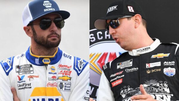 Chase Elliott and Kyle Busch