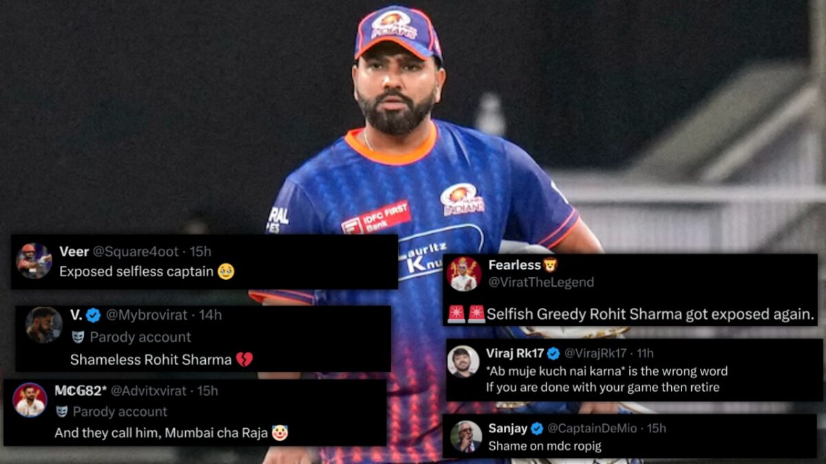 Rohit Sharma's harsh words allegedly against Mumbai Indians go viral before LSG game, fans call him "greedy" 2 Rohit Sharma fans criticism