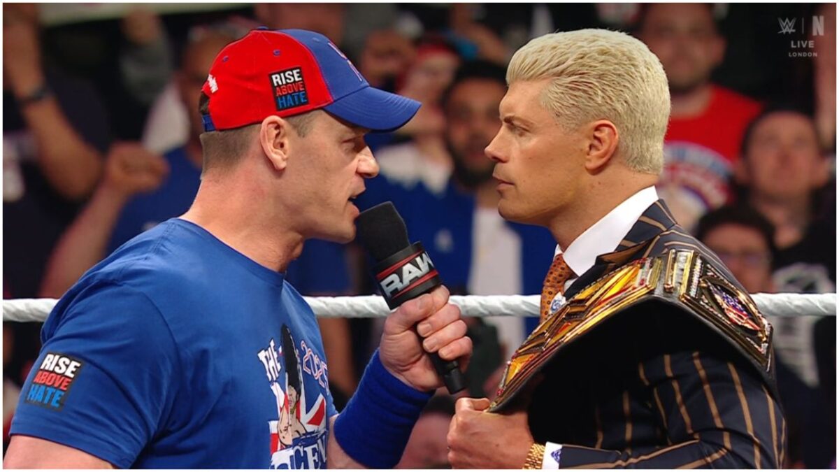 Cody Rhodes Confirms The Rock’s Sinister Offer Is Still on the Table 2 John Cena and Cody Rhodes on Raw in London