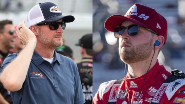 Dale Earnhardt Jr (via Newsweek), William Byron (via IMAGO)
