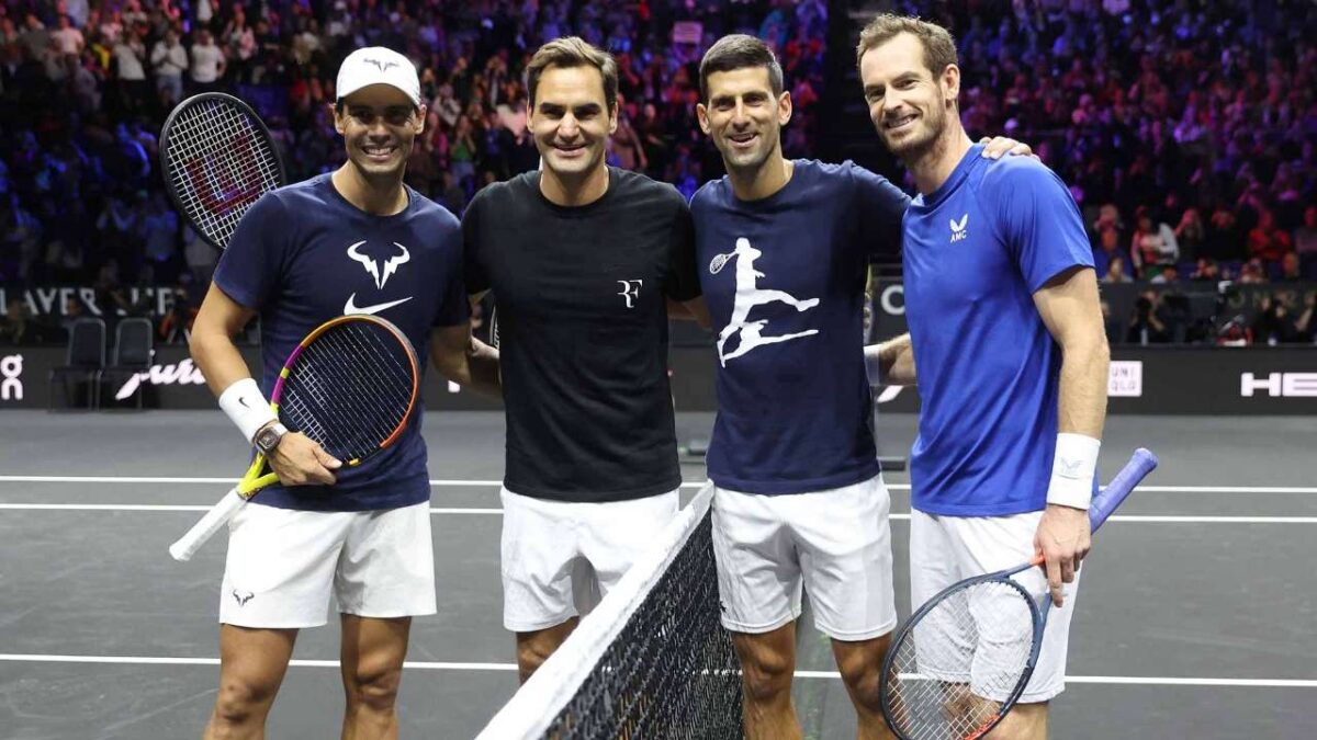 Rafael Nadal Roger Federer Novak Djokovic and Andy Murray