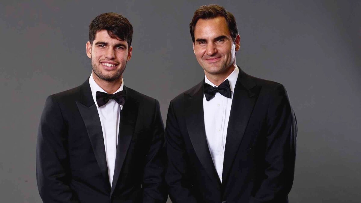 Carlos Alcaraz Reveals one Major Deficiency in his Game so far at Wimbledon 2 Carlos Alcaraz and Roger Federer