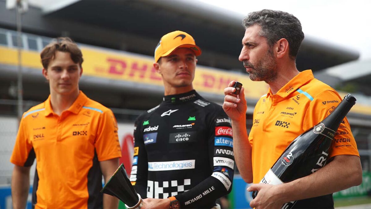 Ex-F1 Champion Asserts Oscar Piastri Not Taking Max Verstappen's 'C**p' in Title Fight 2 Oscar Piastri, Lando Norris and Andrea Stella (via F1)