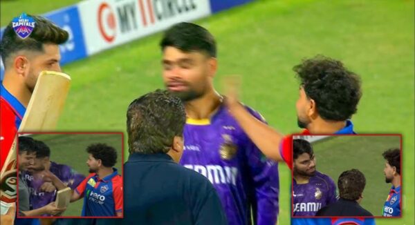 Kuldeep Yadav slaps Rinku Singh