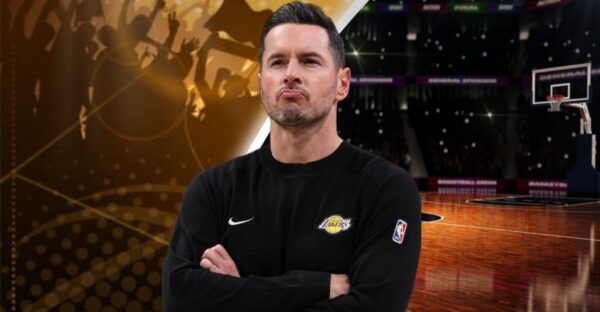Los Angeles Lakers JJ Redick walks out of media session