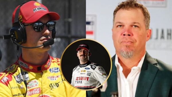 Joey Logano, Austin Cindric and Chipper Jones