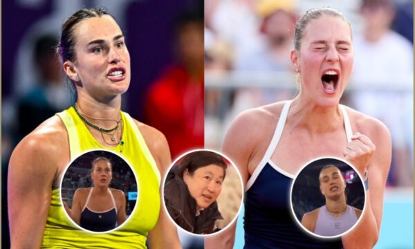 Marta Kostyuk argued with the chair umpire after Aryna Sabalenka was allowed to hit the first serve