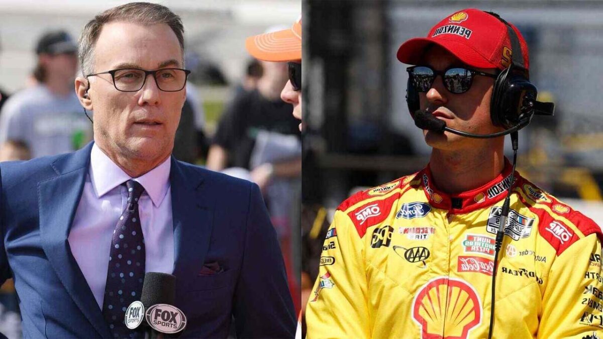 Kevin Harvick and Joey Logano (via IMAGO)