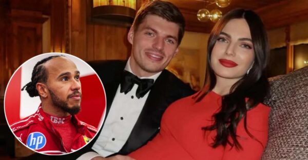 Lewis Hamilton Max Verstappen and Kelly Piquet