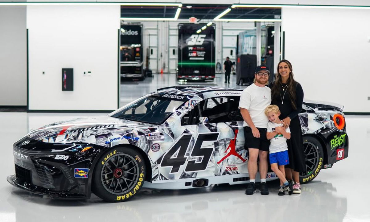 Tyler Reddick set to honor wife with special paint scheme of Michael Jordan's iconic brand 2 Alexa Deleon and Tyler Reddick
