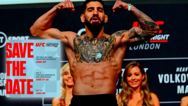 Ilia Topuria confirms he will fight at UFC 317 on June 28th, at International Fight Week