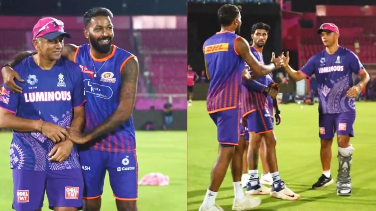 Suryakumar Yadav, Hardik Pandya want to “stay humble” after winning 6th consecutive game in IPL 2025 2 Hardik Pandya Rahul Dravid hug