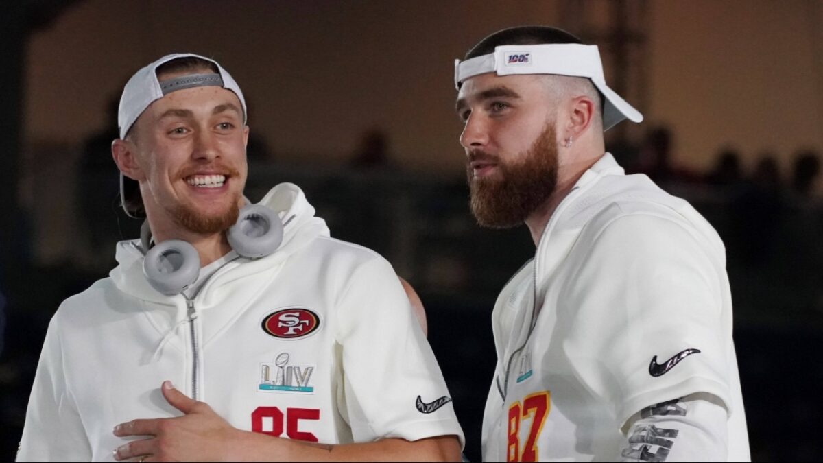 Anonymous team offering second round pick for George Kittle triggered 49ers to extend the TE's contract 2 George Kittle's latest contract eclipses the deals of his peers in the NFL