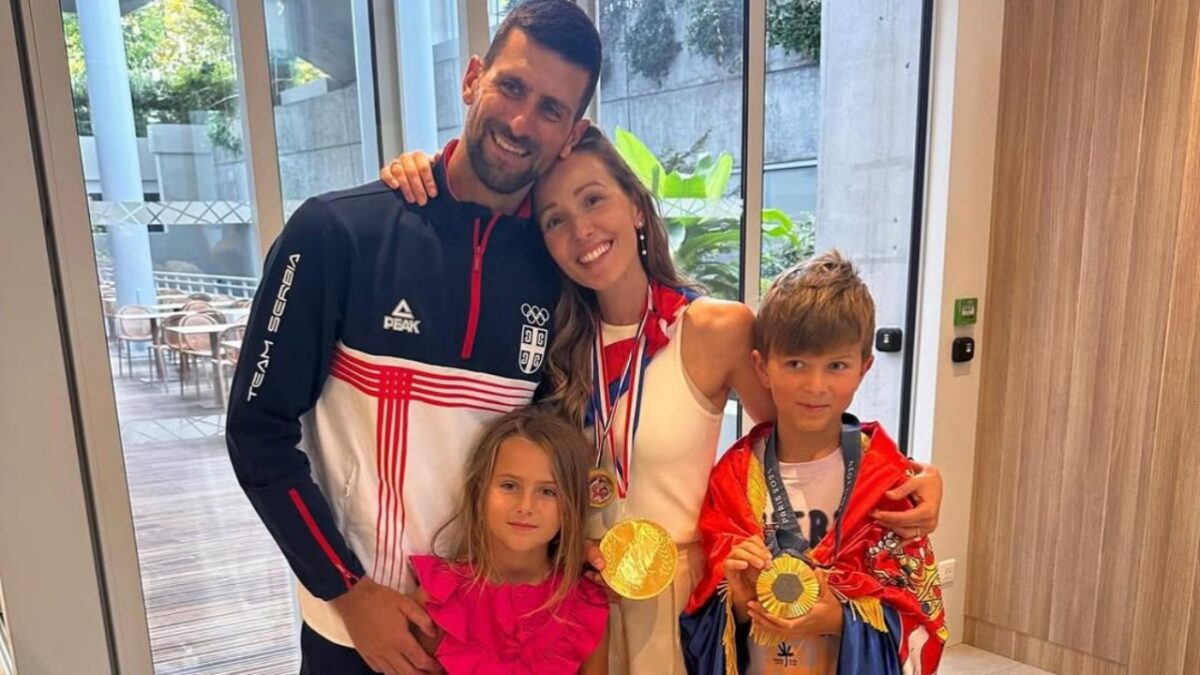 Novak Djokovic shares honest reflection on his retirement after a poor string of results in 2025 3 Novak Djokovic family kids Jelena Stefan Tara Olympics
