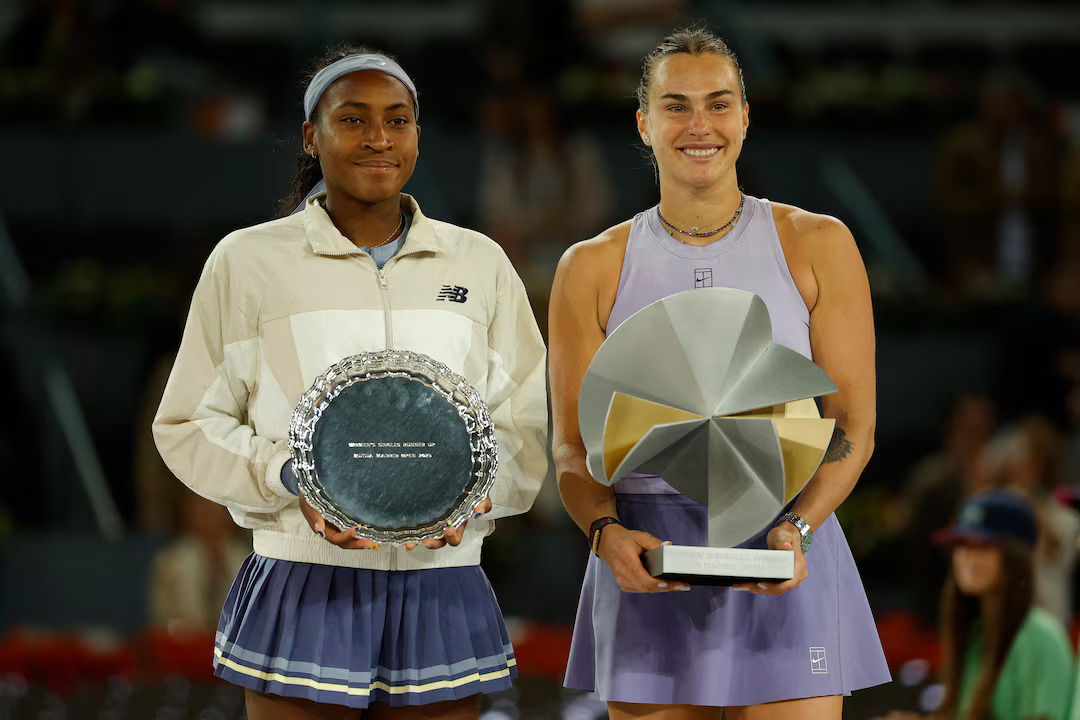 Aryna Sabalenka shows her lighter side as she banters with Coco Gauff after winning the Madrid Open