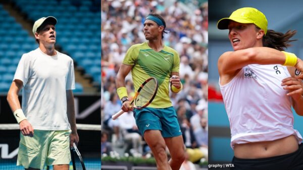 Rafael Nadal Iga Swiatek Jannik Sinner