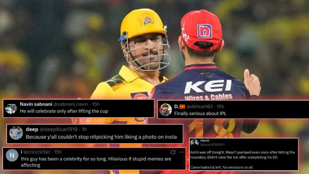 Virat Kohli's non-aggressive behavior against CSK has fans worried about the Indian great 2 Virat Kohli fans
