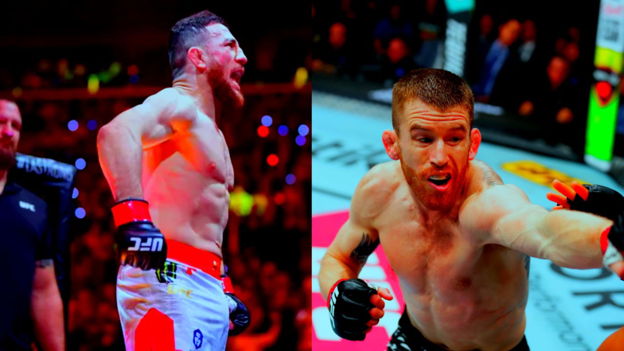 UFC Champion Merab Dvalishvili congratulates title aspirant Cory Sandhagen after Des Moines stunner