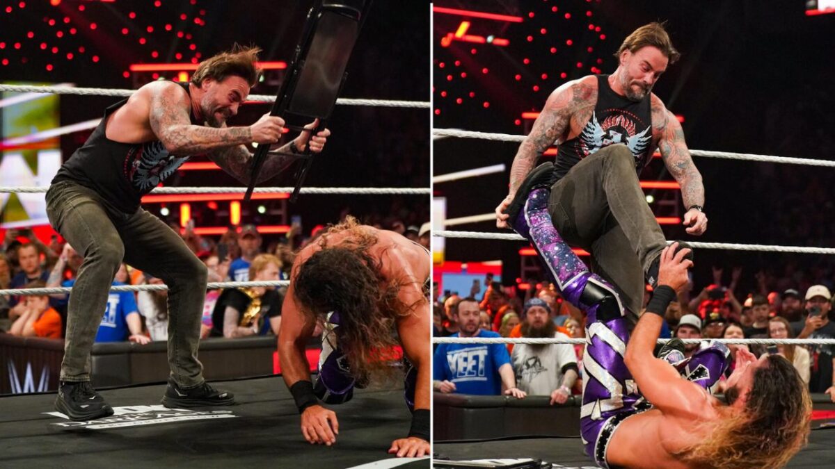 Former World Champion emerges triumphant in his WWE return match in over 120 days on Raw 4 CM Punk attacking Seth Rollins