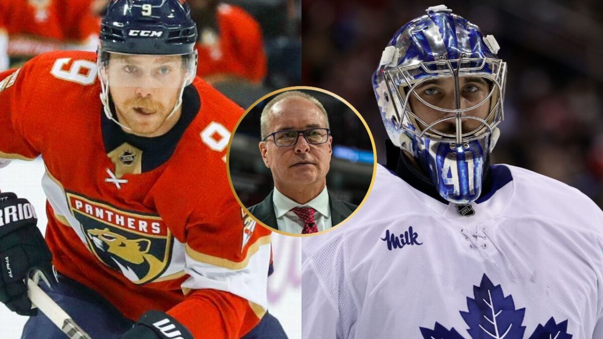 Craig Berube takes SWIPE at NHL officials after no penalty call on Sam Bennett's hit on Anthony Stolarz in Game 1 3 Sam Bennett, Paul Maurice and Anthony Stolarz