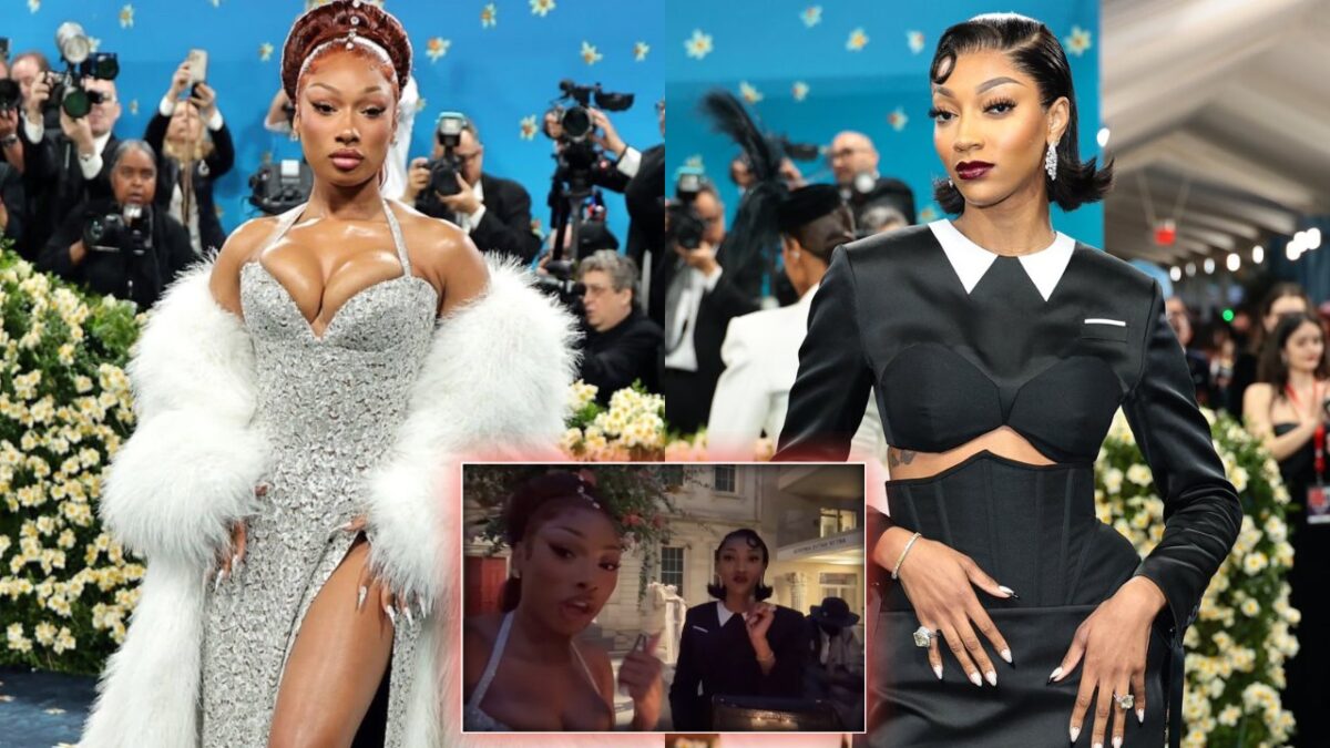 Angel Reese featured on 'Hottie Cam' as WNBA star stuns 107 carats of Diamonds 4 Angel Reese featured on Megan Thee Stallion's Hottie Cam at Met Gala