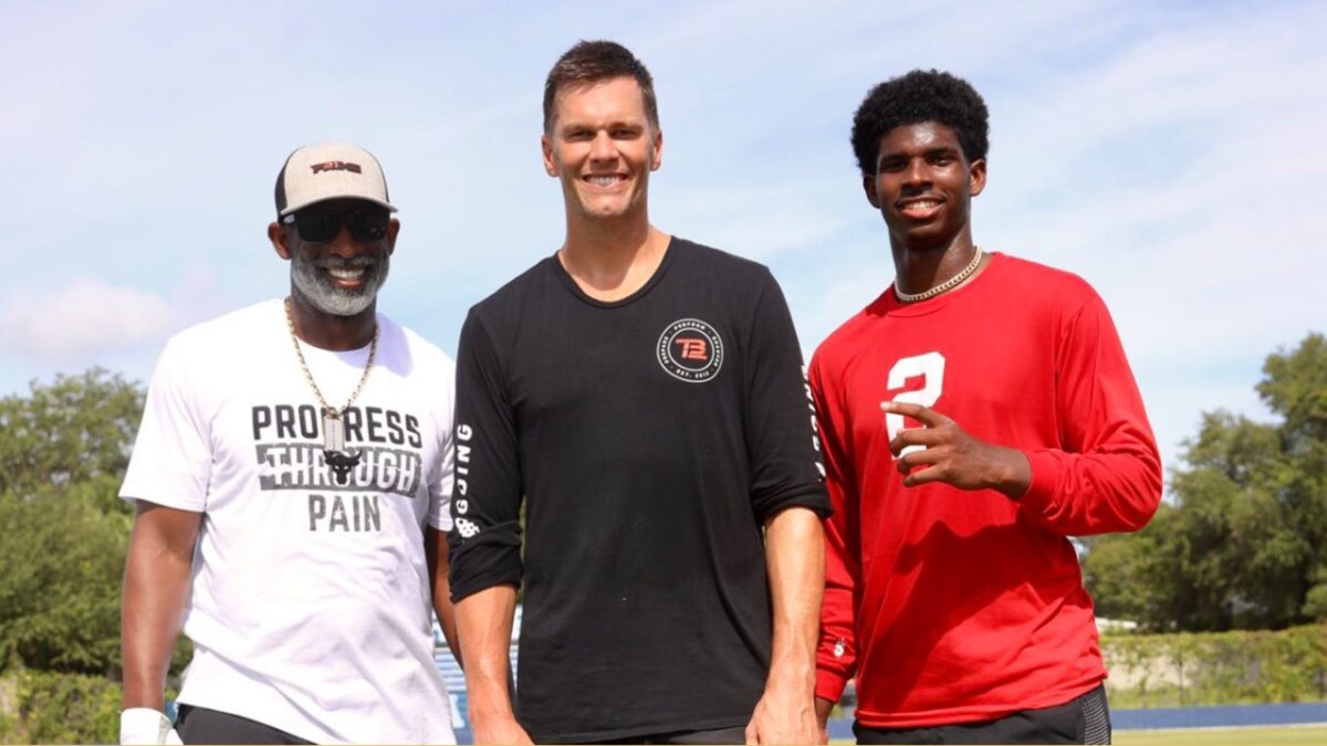 Tom Brady worked out with Shedeur Sanders back in 2020 and is close to the family