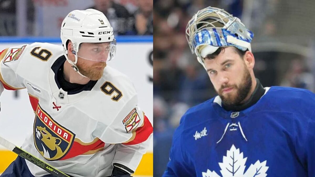 Maple Leafs defenseman provides positive update regarding goaltender Anthony Stolarz following his exit in Game 1 against Panthers 4 Sam Bennett and Anthony Stolarz