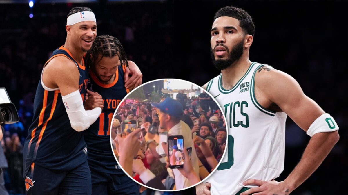 Jayson Tatum botching another game-winner in Knicks 20-point comeback win has fans fuming: "Such a fraud" 3 New York Knicks fans troll Boston Celtics after game 2 win