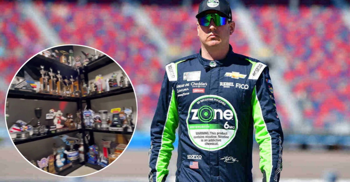 (Video) Kyle Busch Boasts Massive Trophy Collection