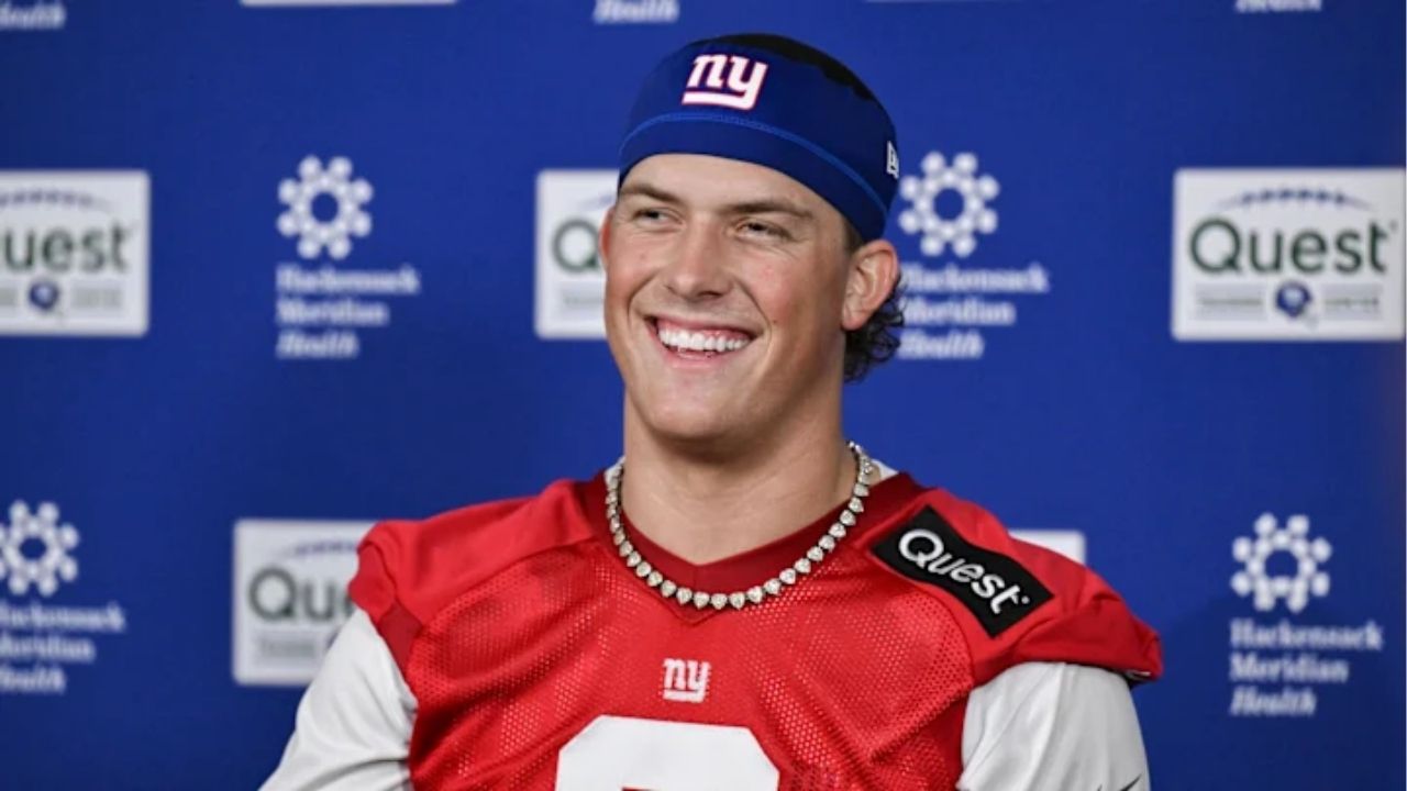 Giants Rookie Jaxson Dart Wins over Media with Unforgettable First Impression