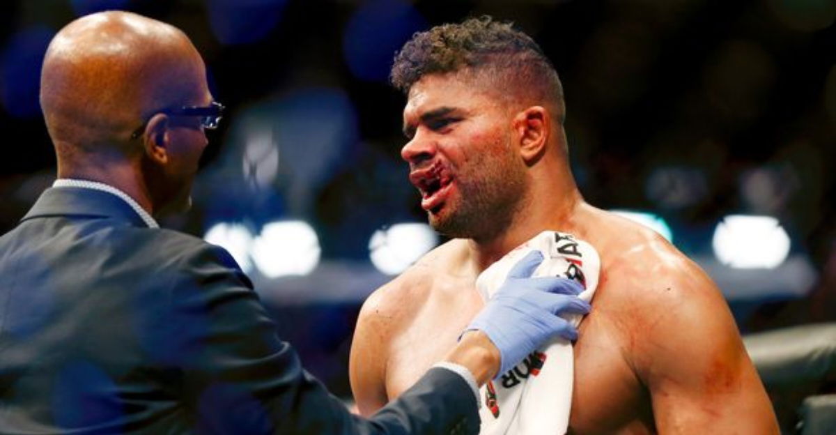 Graphic Warning! Fans Panic as UFC 315 Star Skull Gets Dented with Brutal Elbow 4 Alistair Overeem’s infamous lip injury