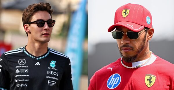 George Russell (via Crash.net), and Lewis Hamilton (via The Independent)