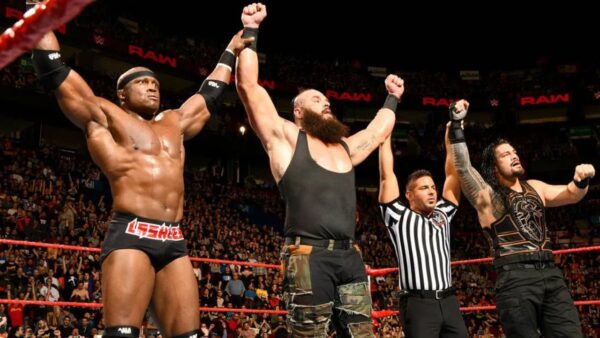 Bobby Lashley, Braun Strowman and Roman Reigns