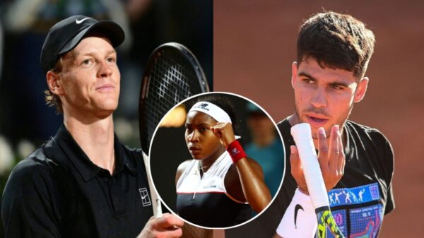 Jannik Sinner, Coco Gauff, Carlos Alcaraz