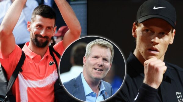 Novak Djokovic, Jim Courier, Jannik Sinner