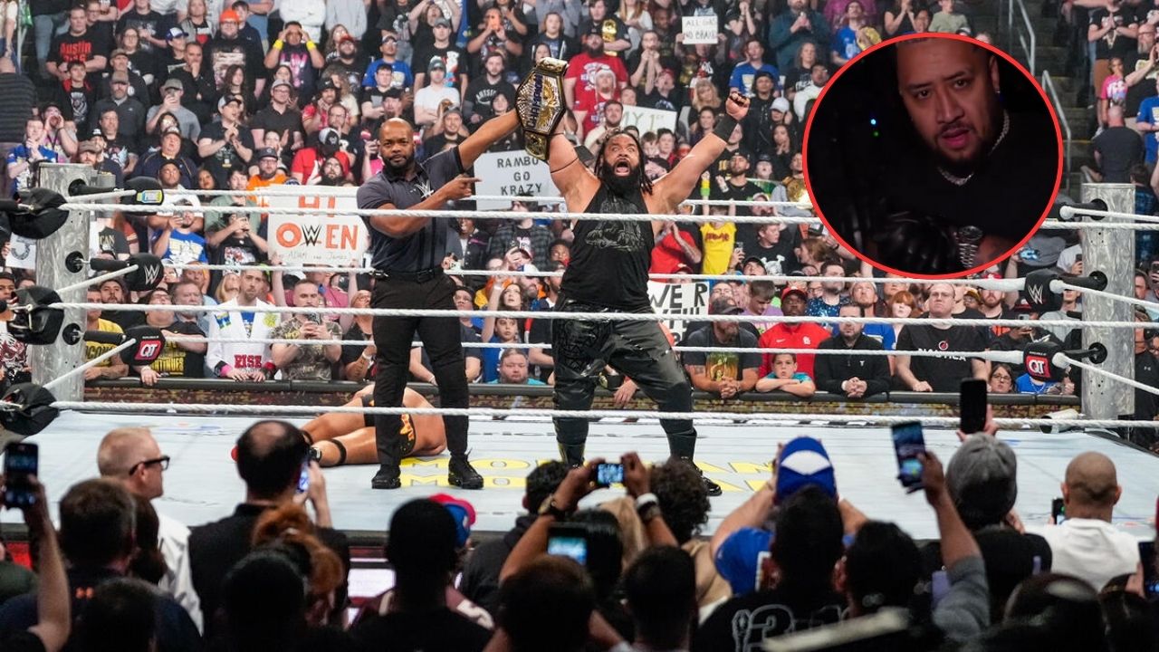 (Video) Solo Sikoa caught breaking character after Jacob Fatu’s resounding win at Backlash