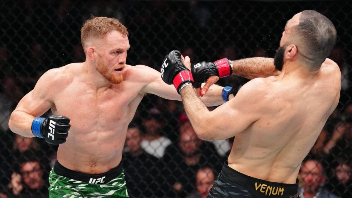 Championship Defeat Propels Grudge Match Between Belal Muhammad and Sean Strickland 1 Belal Muhammad struggles against Jack Della Maddalena at UFC 315