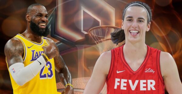 LeBron James and Caitlin Clark