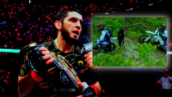 Islam Makhachev gets dirtbike stuck in new footage