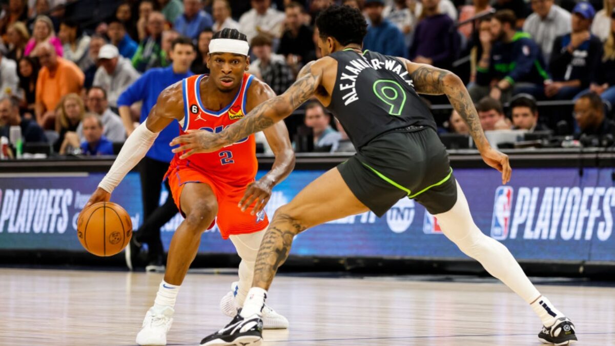 Shai Gilgeous-Alexander Ready to Take the Head Off His Cousin to Advance to NBA Finals 1 Shai Gilgeous Alexander taking on Nickeil Alexander Walker
