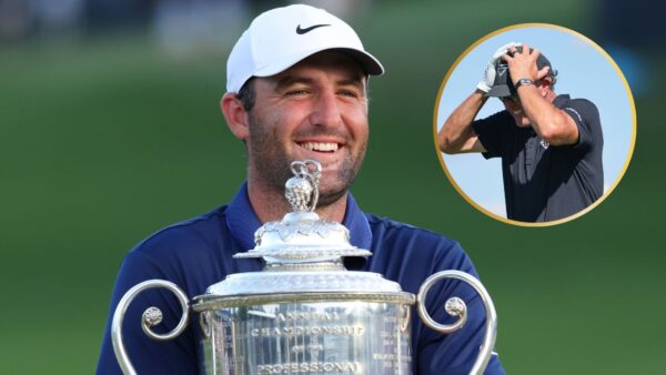 Scottie Scheffler and Phil Mickelson
