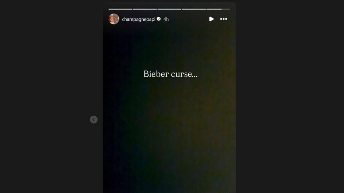 Drake BLAMES Justin Bieber for Losing Over $1 Million Bet as Toronto Maple Leafs Suffer Another Game 7 Elimination 2 Drake's reaction on Maple Leafs losing
