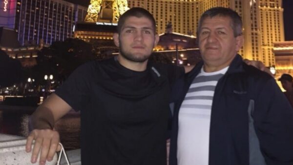 Khabib Nurmagomedov shares a 10-year-old picture with his father