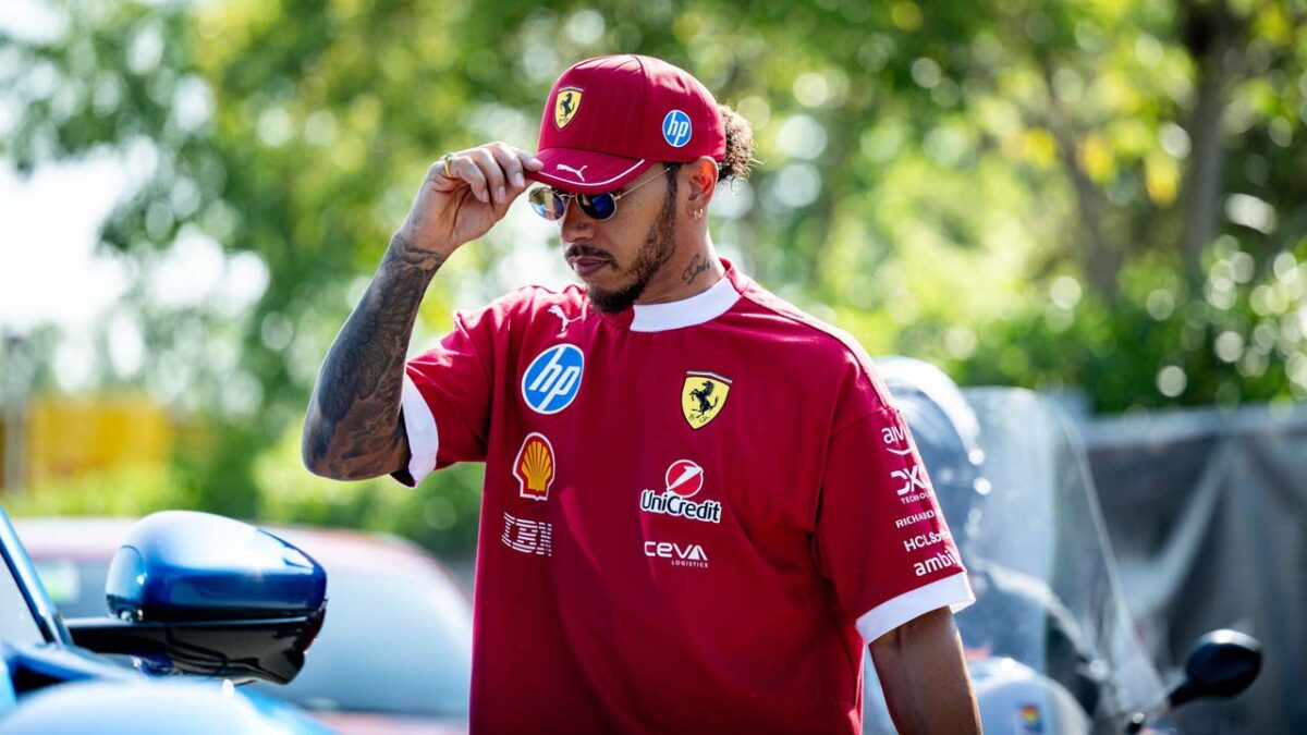 Lewis Hamilton Delighted by 'Flood' of Tifosi at His First Italian Race for Ferrari 1 Lewis Hamilton (via Ferrari)