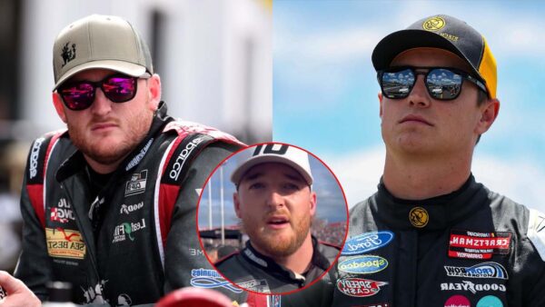 Ty Dillon (via Newsweek, Screenshot via Dirty Mo Media), Zane Smith (via Imagn)