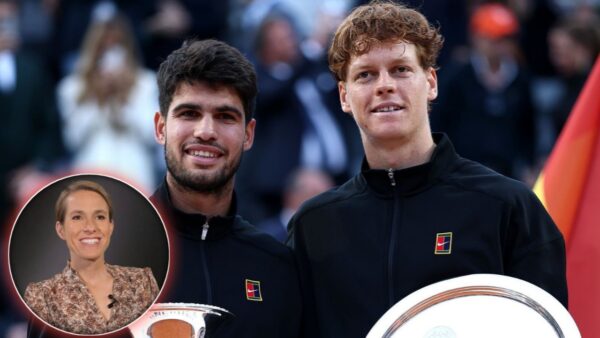 Justine Henin, Carlos Alcaraz, Jannik Sinner