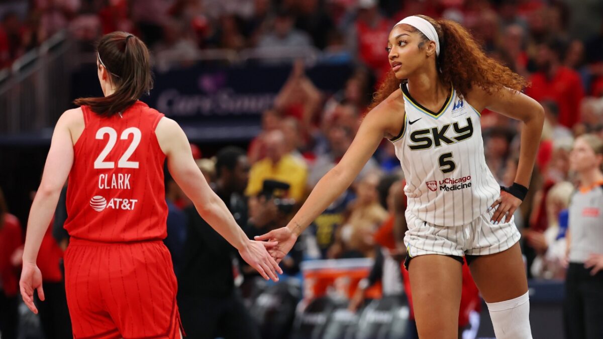 Angel Reese vs Caitlin Clark Rivalry At Risk According To Nick Wright 1 Angel Reese and Caitlin Clark